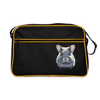 Chinchillas Chinchilla - Sac Retro - noir/or - Devant
