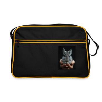 Chinchillas Chinchilla - Sac Retro - noir/or - Devant