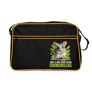 Chinchillas Chinchilla - Sac Retro - noir/or - Devant