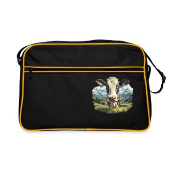 Cows Cow - Retro Bag - black/gold - Front