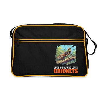 Grillen Grille - Retro Tasche - Schwarz/Gold - Vorne