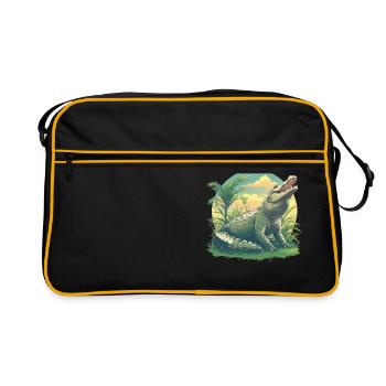 Crocodiles Crocodile - Sac Retro - noir/or - Devant