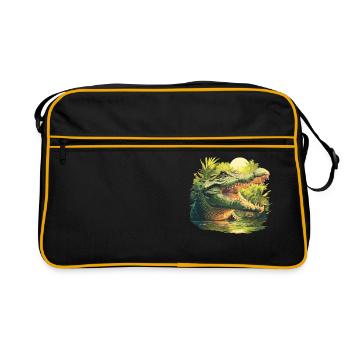 Crocodiles Crocodile - Sac Retro - noir/or - Devant