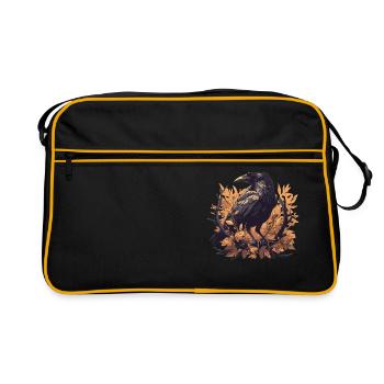 Crows Crow - Retro Bag - black/gold - Front