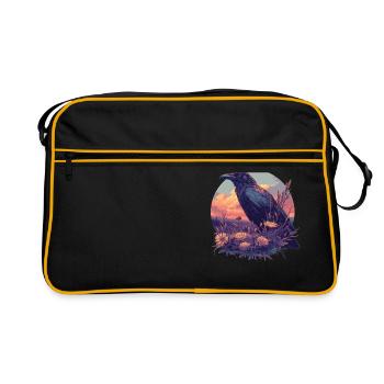 Crows Crow - Retro Bag - black/gold - Front