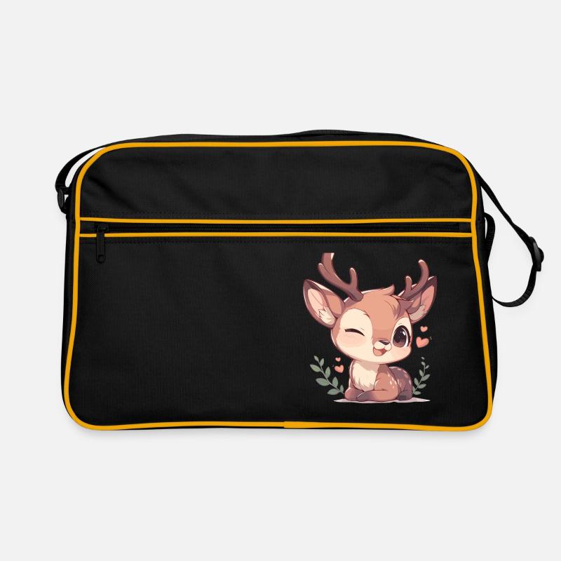Hirsche Hirsch Retro Tasche