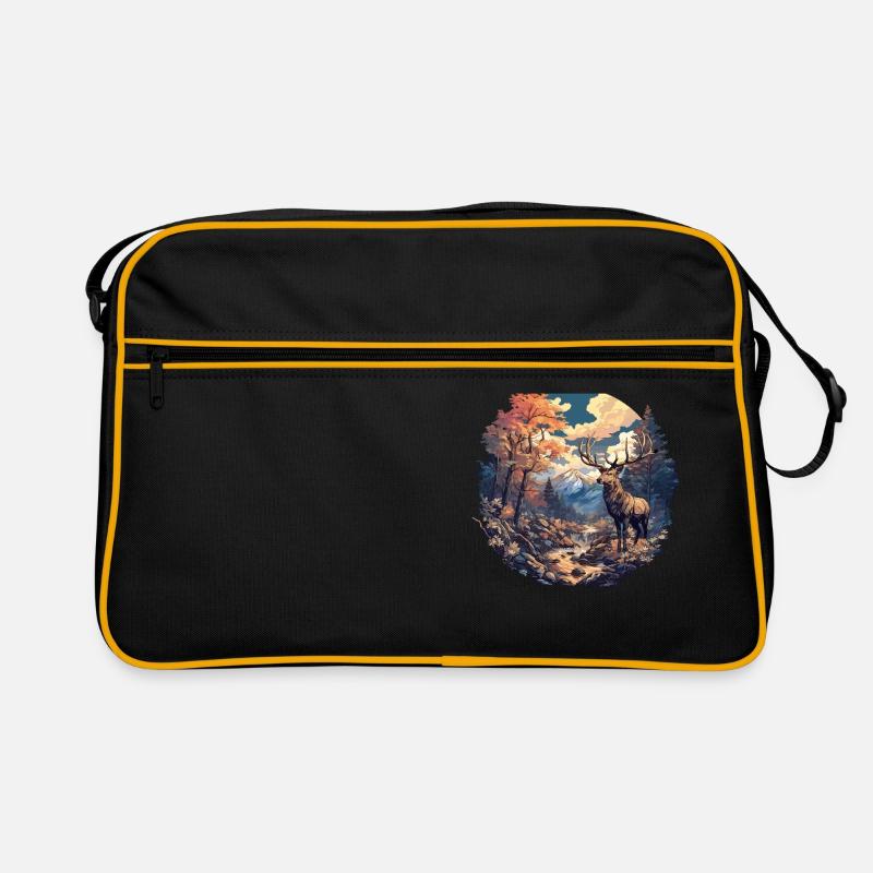 Hirsche Hirsch Retro Tasche