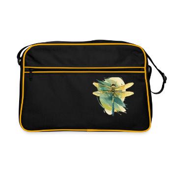 Dragonflies Dragonfly - Retro Bag - black/gold - Front