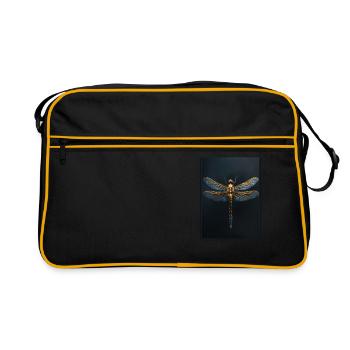 Dragonflies Dragonfly - Retro Bag - black/gold - Front