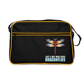 Dragonflies Dragonfly - Retro Bag - black/gold - Front