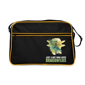 Dragonflies Dragonfly - Retro Bag - black/gold - Front