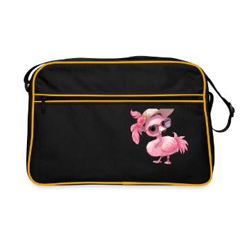 Flamingos Flamingo - Retro Bag - black/gold - Front