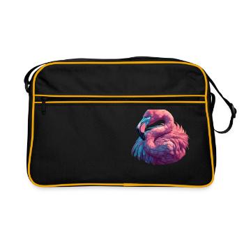 Flamingos Flamingo - Retro Bag - black/gold - Front