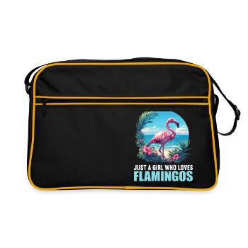 Flamingos Flamingo - Retro Bag - black/gold - Front