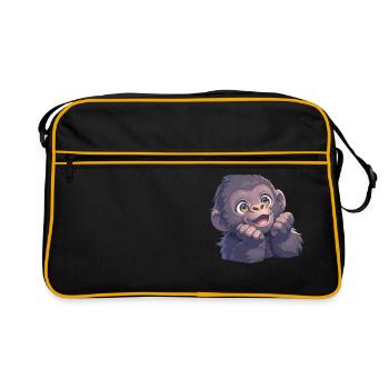 Gorillas Gorilla - Retro Bag - black/gold - Front
