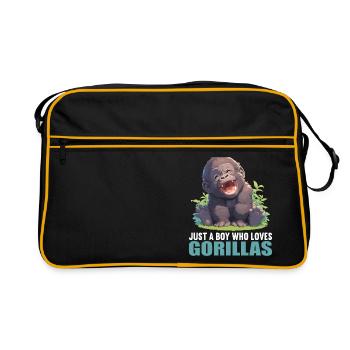 Gorillas Gorilla - Retro Bag - black/gold - Front