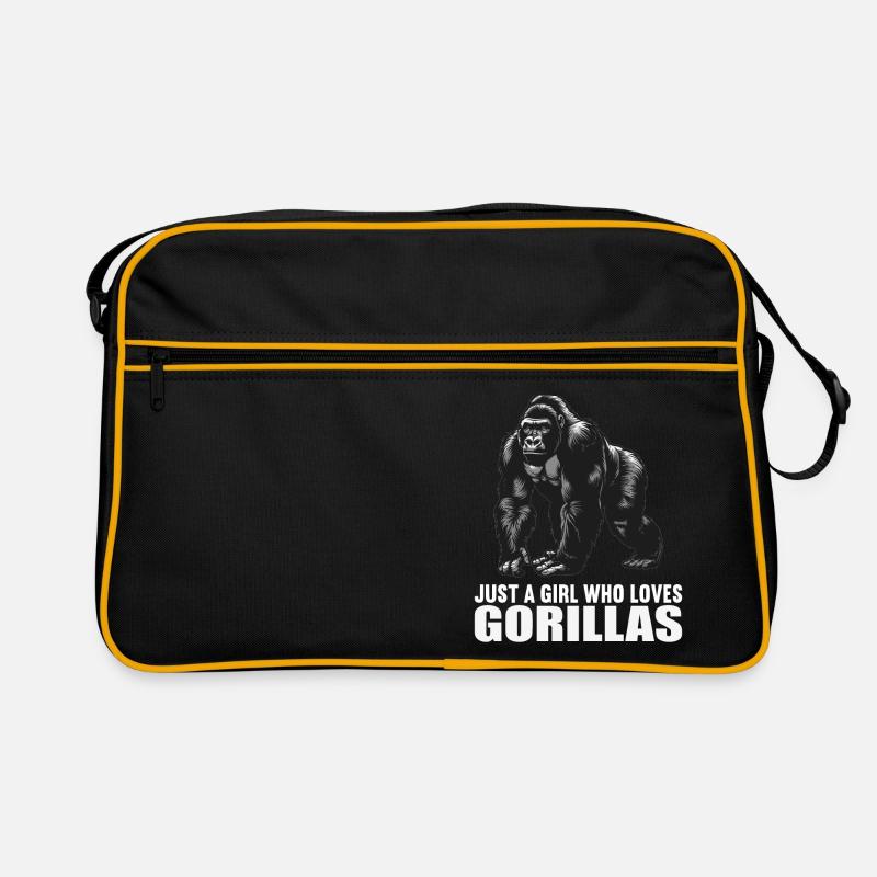 Gorilles Gorilles - Sac Retro - noir/or