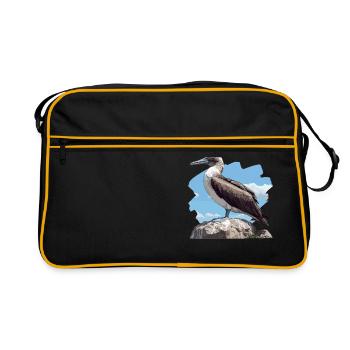 Fou à pieds bleus - Sac Retro - noir/or - Devant