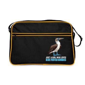 Fou à pieds bleus - Sac Retro - noir/or - Devant