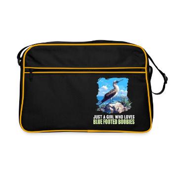 Fou à pieds bleus - Sac Retro - noir/or - Devant