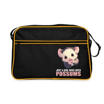 Opossum Opossums - Retro Bag - black/gold - Front