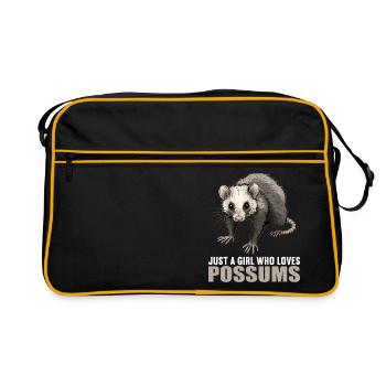 Opossum Opossums - Retro Bag - black/gold - Front
