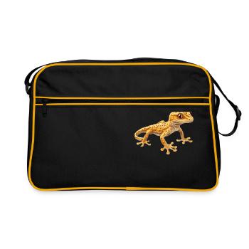 Geckos Gecko - Retro Bag - black/gold - Front
