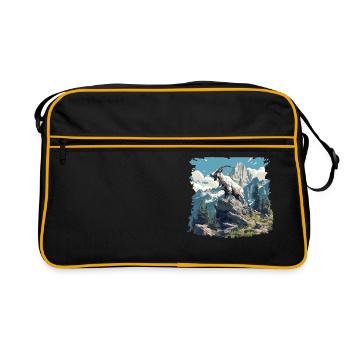 Chèvres chèvre - Sac Retro - noir/or - Devant