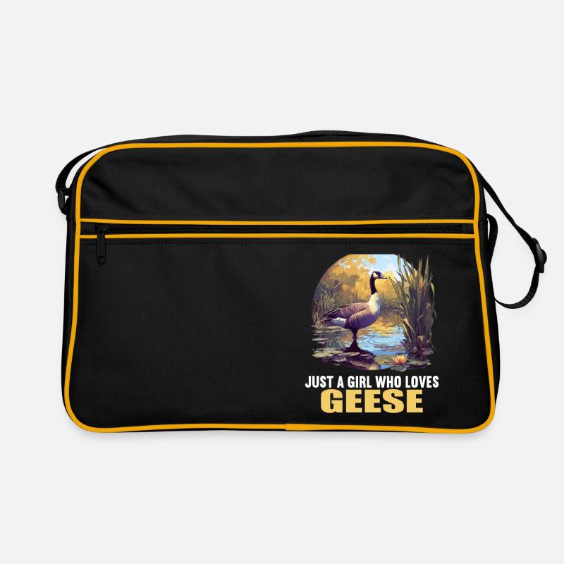geese goose Retro Bag