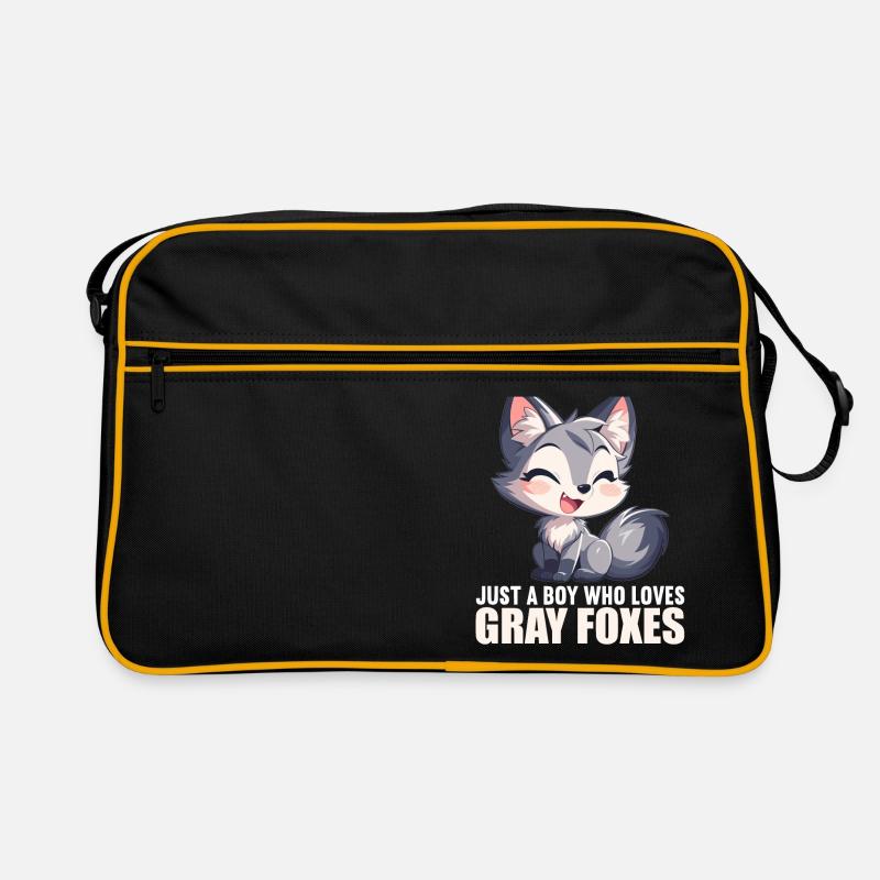 Gray foxes Gray fox Retro Bag