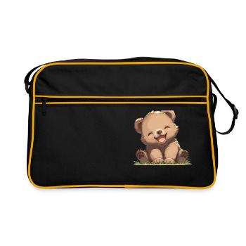 Grizzlis Ours grizzly - Sac Retro - noir/or - Devant