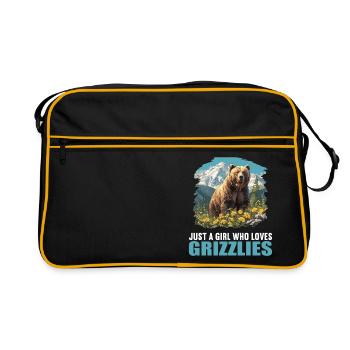 Grizzlis Ours grizzly - Sac Retro - noir/or - Devant