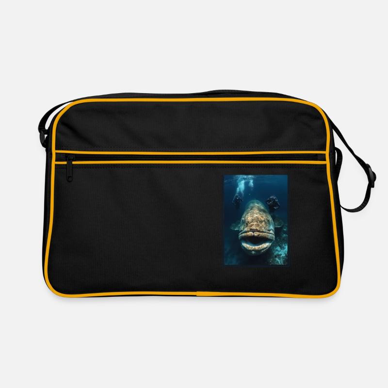 Zackenbarsche Zackenbarsch Retro Tasche