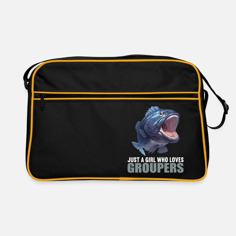 Zackenbarsche Zackenbarsch Retro Tasche