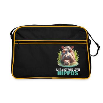 Hippopotame Hippopotame - Sac Retro - noir/or - Devant