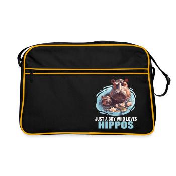 Hippopotame Hippopotame - Sac Retro - noir/or - Devant