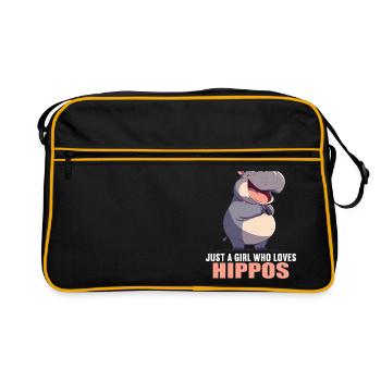 Hippopotame Hippopotame - Sac Retro - noir/or - Devant