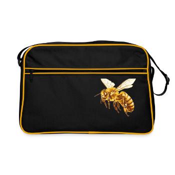 Bees Bee - Retro Bag - black/gold - Front