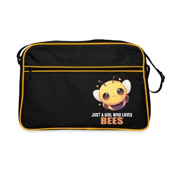 Bees Bee - Retro Bag - black/gold - Front