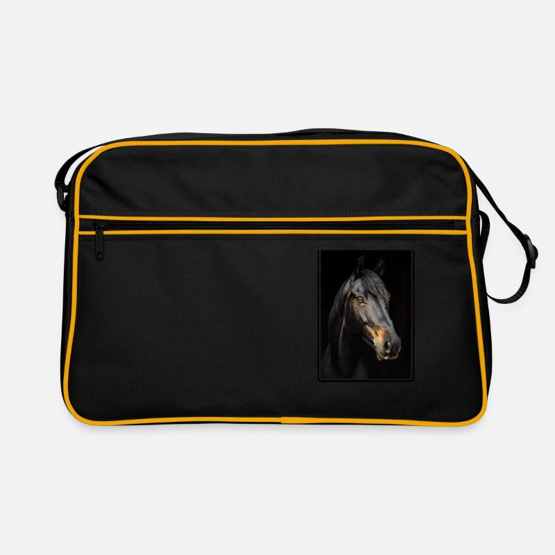 Chevaux Cheval - Sac Retro - noir/or