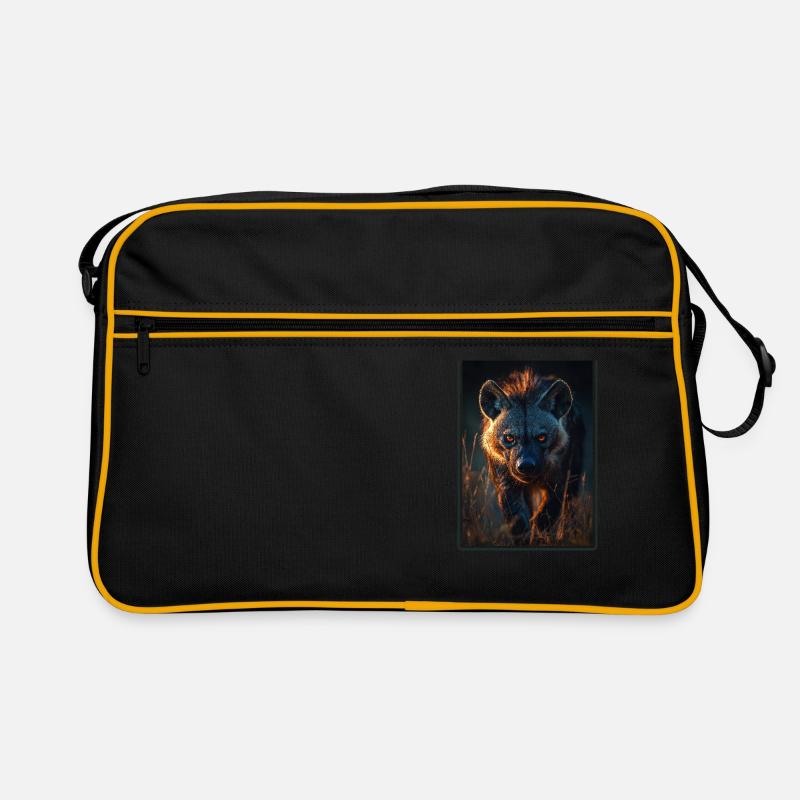 Hyänen Hyäne - Retro Tasche - Schwarz/Gold