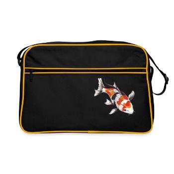 Koi Koi Carpe - Sac Retro - noir/or - Devant