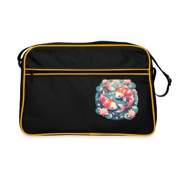 Koi Koi Carpe - Sac Retro - noir/or - Devant