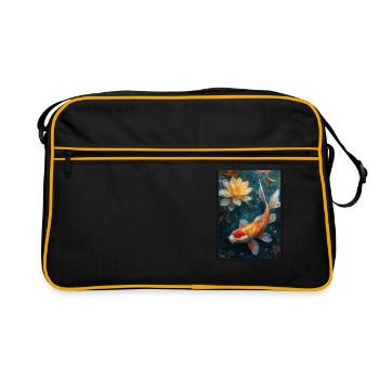 Koi Koi Carpe - Sac Retro - noir/or - Devant