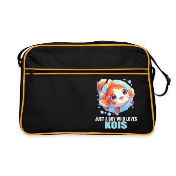 Koi Koi Carpe - Sac Retro - noir/or - Devant