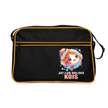 Koi Koi Carpe - Sac Retro - noir/or - Devant
