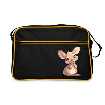 Kangourous Kangourou - Sac Retro - noir/or - Devant