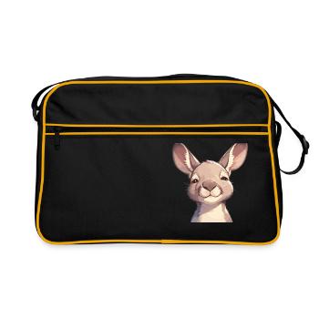 Kangourous Kangourou - Sac Retro - noir/or - Devant