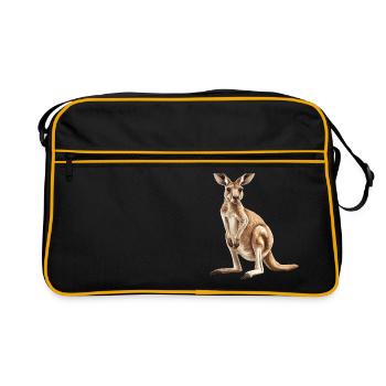 Kangourous Kangourou - Sac Retro - noir/or - Devant