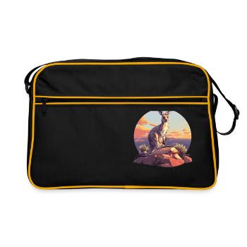 Kangourous Kangourou - Sac Retro - noir/or - Devant